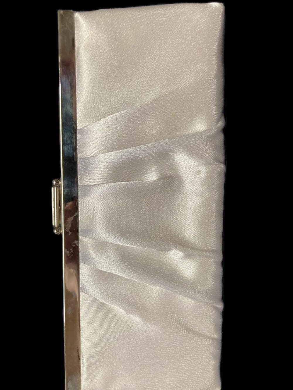Jessica McClintock (Blaire) Women's Satin Clutch Bag Purse with Shoulder Chain